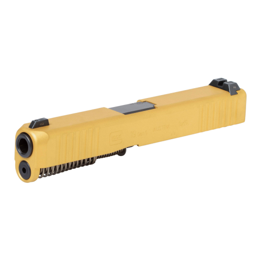 Glock 19 Gen 5 Upper Slide Assembly Gold Night Sights