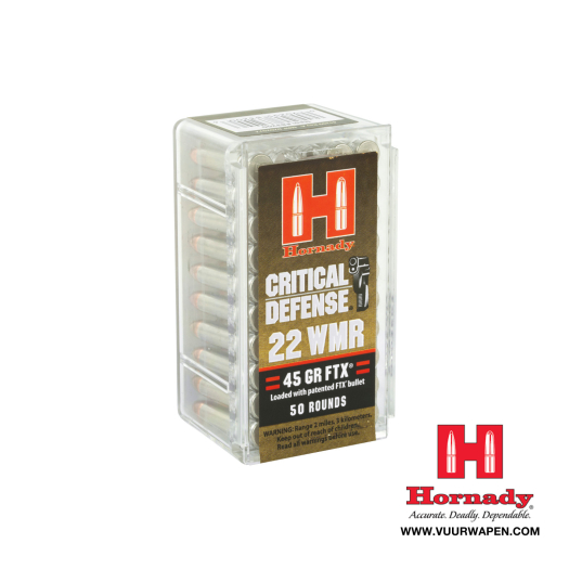 Hornady Critical Defense 22 WMR 45 GR FTX Ammo