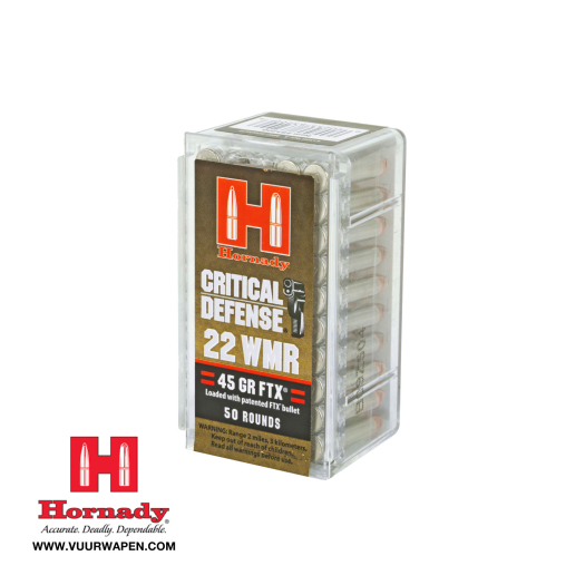 Hornady Critical Defense 22 WMR 45 GR FTX Ammo