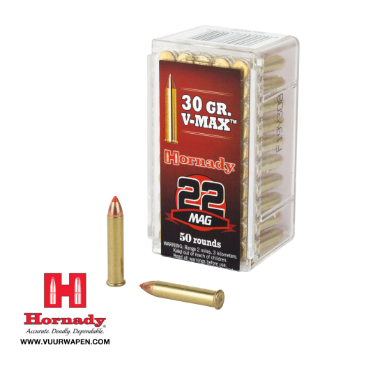 Hornady Varmint Express 22 WMR 30 GR V-MAX Ammo