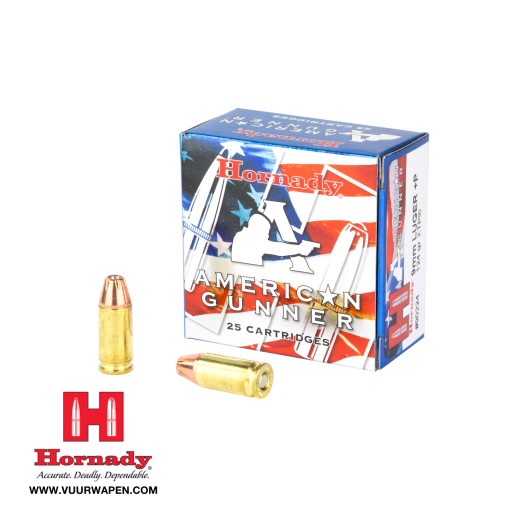 Hornady American Gunner 9mm +P 124 GR XTP Ammo