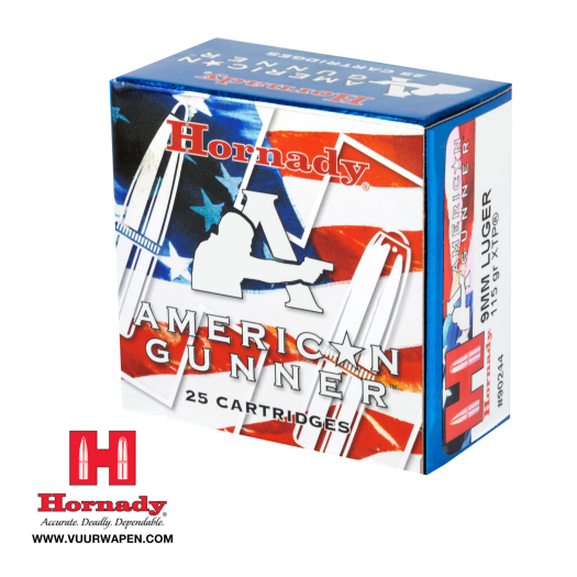 Hornady American Gunner 9mm 115 GR XTP Ammo
