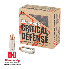 Hornady Critical Defense 9mm 115 GR FTX Ammo