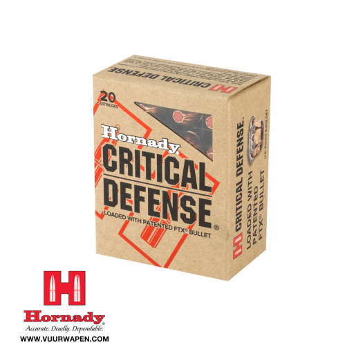 Hornady Critical Defense 45 ACP 185 GR FTX Ammo