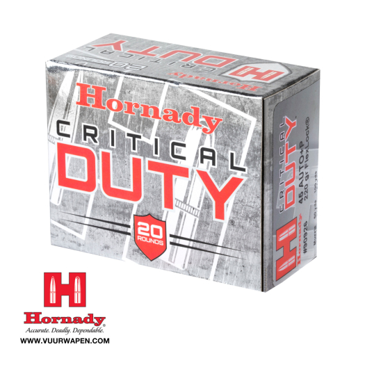 Hornady Critical Duty 45 ACP +P 220 GR FlexLock Ammo