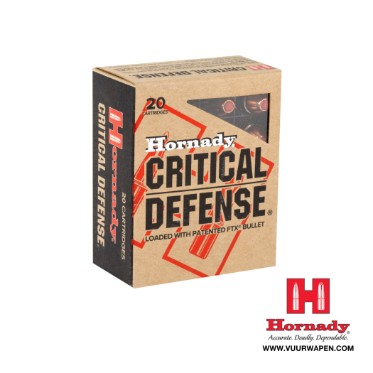 Hornady Critical Defense 40 S&W 165 GR FTX Ammo