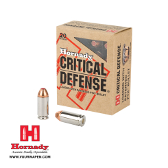 Hornady Critical Defense 40 S&W 165 GR FTX Ammo