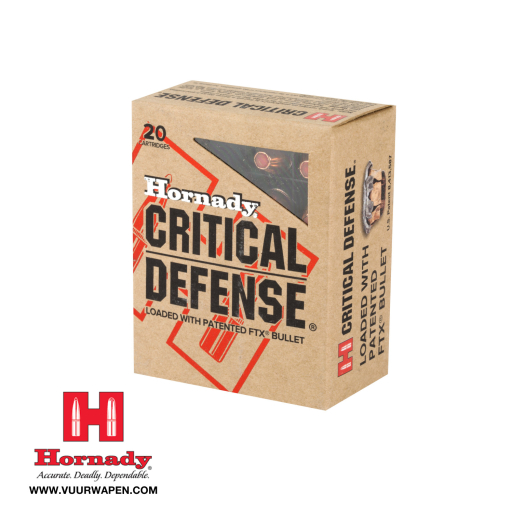 Hornady Critical Defense 40 S&W 165 GR FTX Ammo