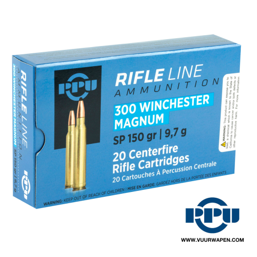 Prvi Partizan PPU 300 Win Mag 150 Grain Soft Point Ammo PP3001