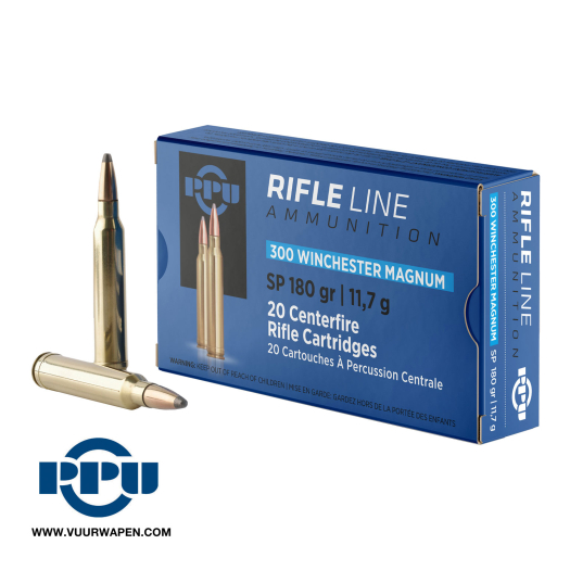 Prvi Partizan PPU 300 Win Mag 180 Grain Soft Point Ammo PP3003