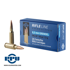 PPU Standard Rifle 6.5 Grendel 110 GR FMJ BT Ammo