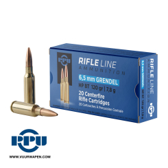 PPU Standard Rifle 6.5 Grendel 120 GR HPBT Ammo