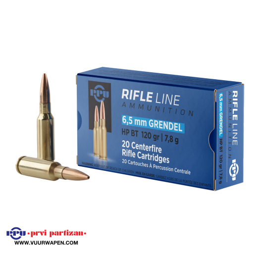 PPU Standard Rifle 6.5 Grendel 120 GR HPBT Ammo