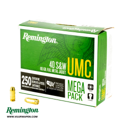 Remington UMC 40 S&W 165 GR FMJ Ammo