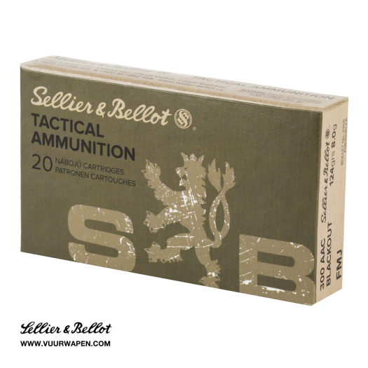 Sellier & Bellot 300 Blackout 124 GR FMJ Ammo