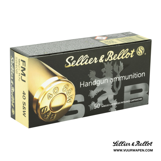 Sellier & Bellot 40 S&W 180 GR FMJ Ammo