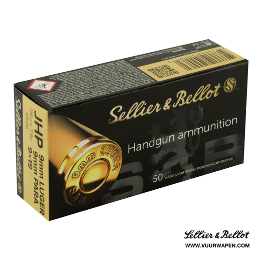 Sellier & Bellot 9mm 115 GR JHP Ammo