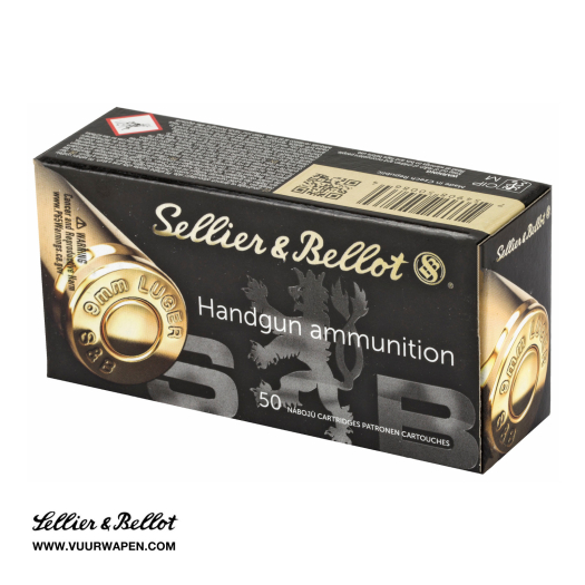 Sellier & Bellot 9mm 124 GR JHP Ammo