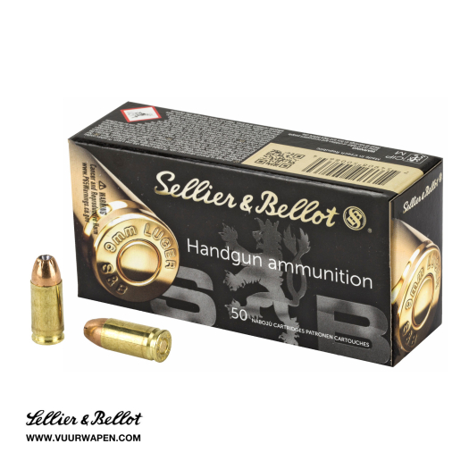 Sellier & Bellot 9mm 124 GR JHP Ammo