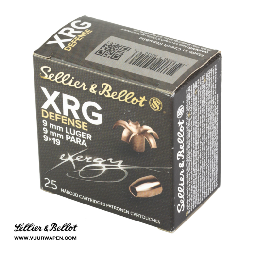 Sellier & Bellot XRG Defense 9mm 100 GR SC-HP Ammo