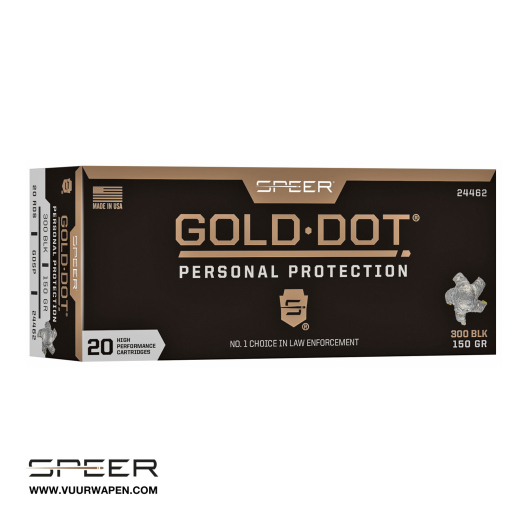 Speer Gold Dot 300 Blackout 150 GR GDSP Ammo