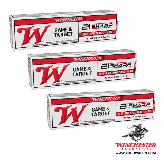 Winchester Game and Target 21 Sharp 25 Grain Copper Matrix