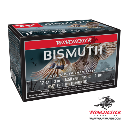 Winchester Bismuth 12 Gauge 3 Inch 1 Shot 15 Rounds