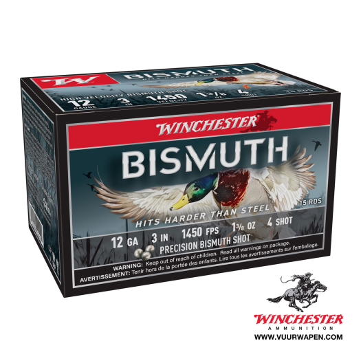 Winchester Bismuth 12 Gauge 4 Shot 75 Rounds