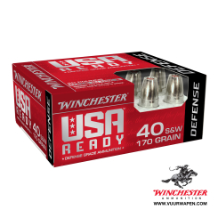Winchester USA Ready 40 S&W 155 GR Hex-Vent HP Ammo