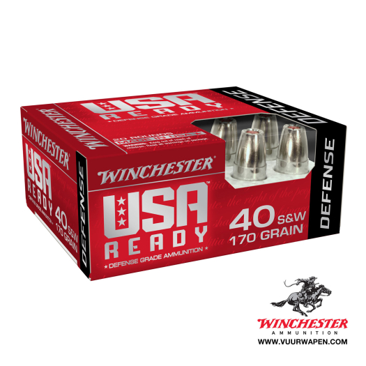 Winchester USA Ready 40 S&W 155 GR Hex-Vent HP Ammo