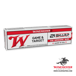 Winchester Game and Target 21 Sharp 25 Grain Copper Matrix 100 Rounds