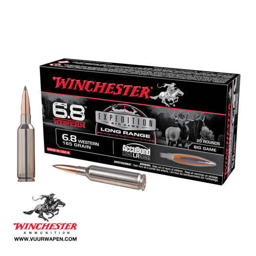 Winchester Expedition Big Game 6.8 Western 165 Grain AccuBond LR 100 Rounds