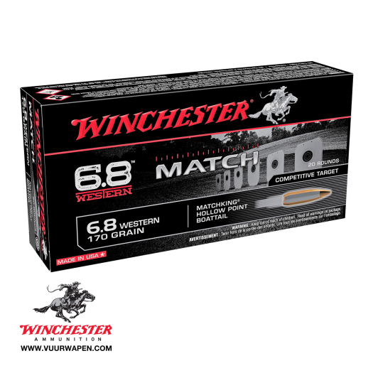 Winchester Match 6.8 Western 170 GR MatchKing HP-BT Ammo