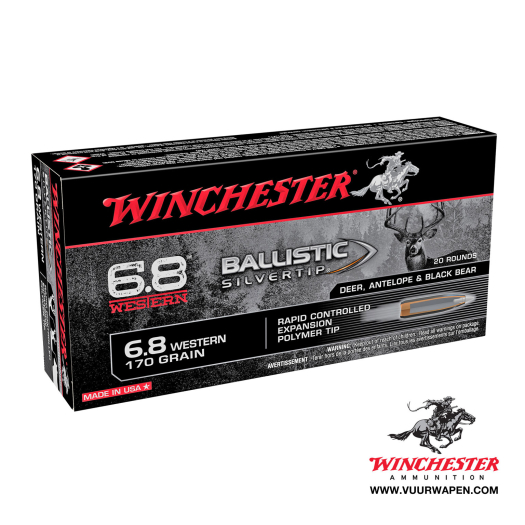 Winchester Ballistic Silvertip 6.8 Western 170 GR RCEPT Ammo
