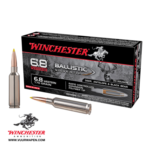 Winchester Ballistic Silvertip 6.8 Western 170 GR RCEPT Ammo