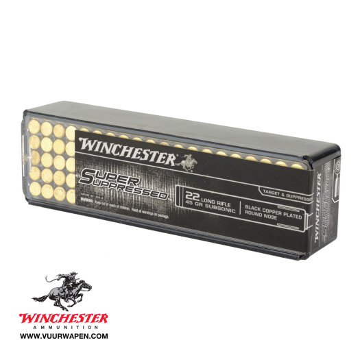 Winchester Super Suppressed 22LR 45 GR Subsonic Ammo