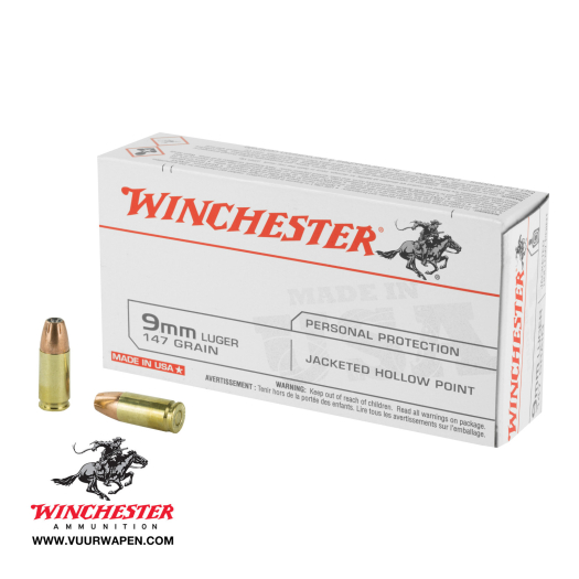 Winchester USA 9mm 147 GR JHP Ammo