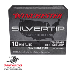 Winchester Silvertip 10mm 175 GR Defense JHP Ammo