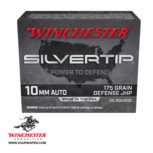 Winchester Silvertip 10mm 175 GR Defense JHP Ammo