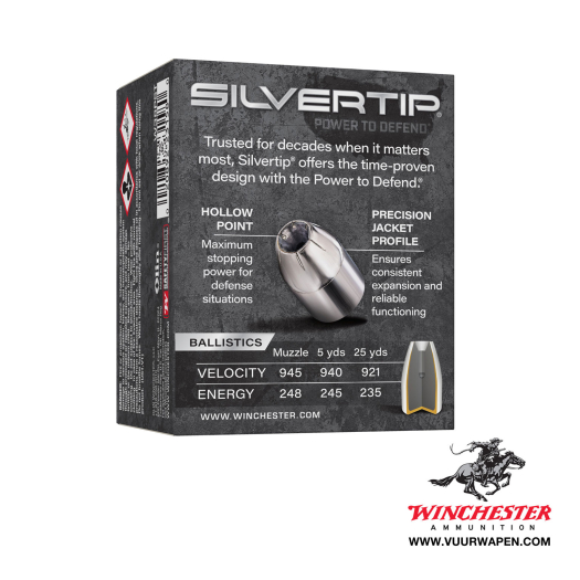 Winchester Silvertip 38 Special +P 125 GR Defense JHP Ammo