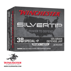 Winchester Silvertip 38 Special +P 125 GR Defense JHP Ammo