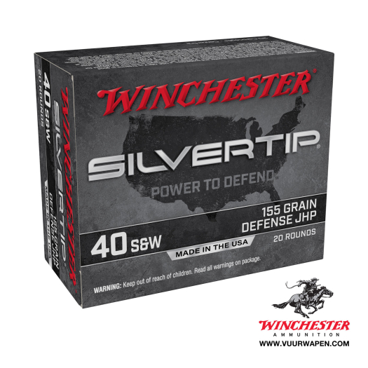 Winchester Silvertip 40 S&W 155 GR Defense JHP Ammo