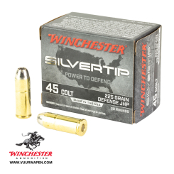 Winchester Silvertip 45 Colt 225 GR Defense JHP Ammo