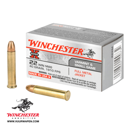 Winchester Super X 22 WMR 40 GR FMJ Ammo