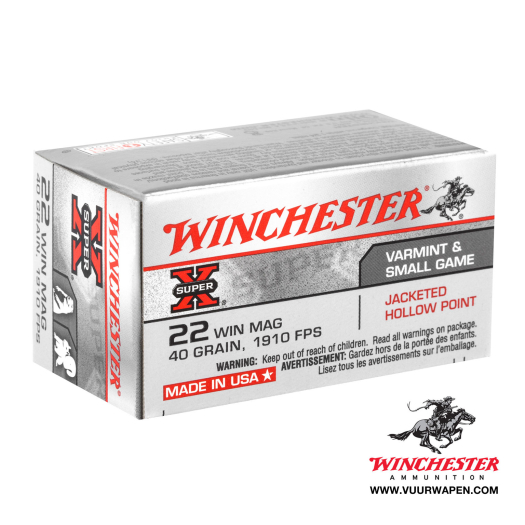 Winchester Super X 22 WMR 40 GR JHP Ammo