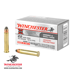 Winchester Super X 22 WMR 40 GR JHP Ammo