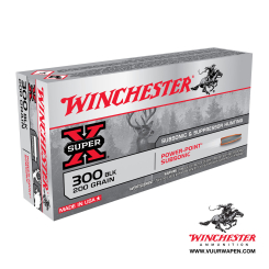 Winchester Super X 300 Blackout 200 GR Power-Point Subsonic Ammo